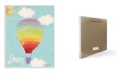 Stupell Industries Soar Rainbow Hot Air Balloon Wall Plaque Art, 10" x 15"